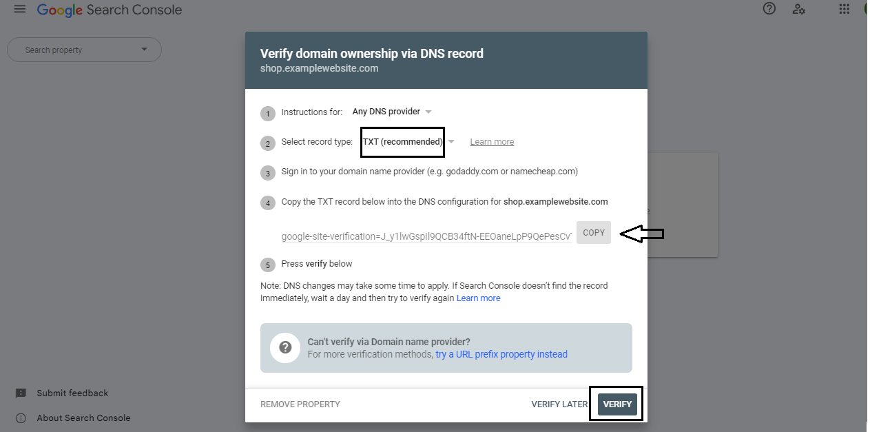 Verification Website Verifying Your Site's Ownership with Google Search Console