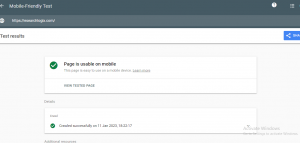 Mobile Friendly Test