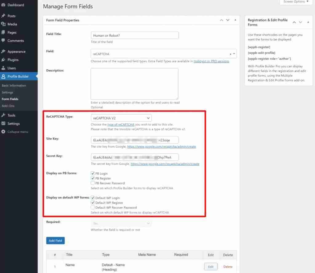 How to Integrate Google reCAPTCHA in Your WordPress Forms 10 Integrate Google reCAPTCHA