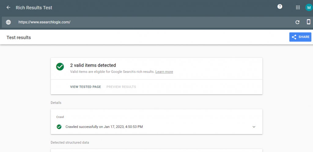 Learn How to Add Schema Markup to Your WordPress Website 23 Test the Schema Markup in Google Console