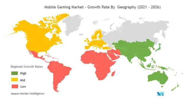 How to Create an Exciting Game App That Makes You Rich 3 Mobile Gaming Market - Growth Rate by Geography