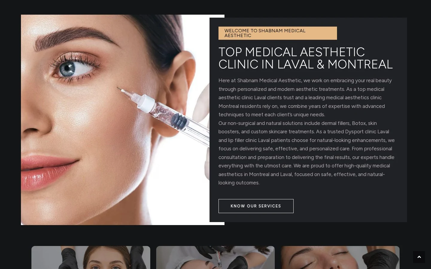 Website Design - Shabnam Medical Aesthetic website design Shabnam Medical Aesthetic website design